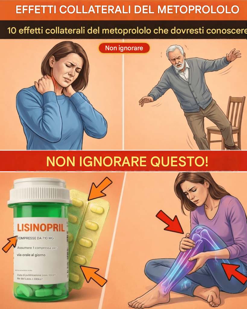 10 effetti collaterali del metoprololo spesso trascurati che molte persone sperimentano senza rendersene conto