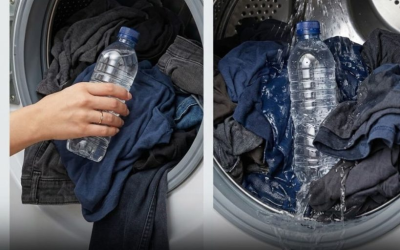 Metti una bottiglia di plastica vuota in lavatrice: il trucco semplice che quasi nessuno conosce