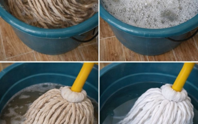 Mocio molto sporco, non comprarlo più: una goccia di questo ingrediente e tornerà come nuovo