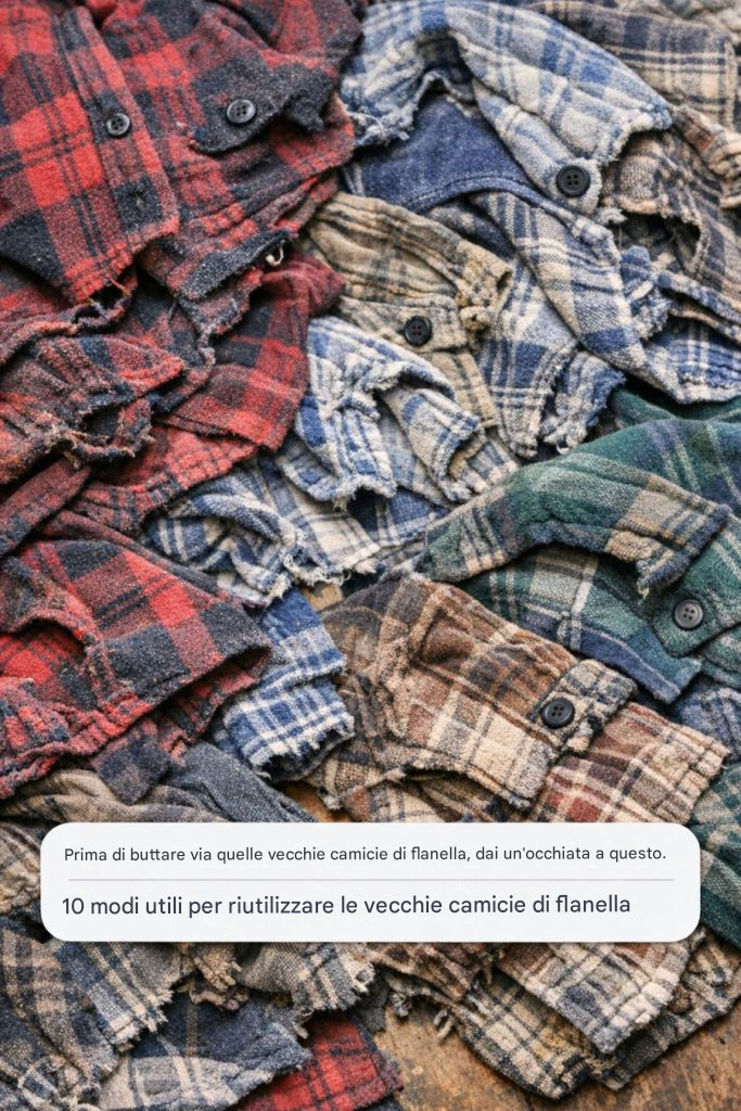 Prima di buttare via quelle vecchie camicie di flanella, dai un’occhiata a questo. 10 modi utili per riutilizzare le vecchie camicie di flanella