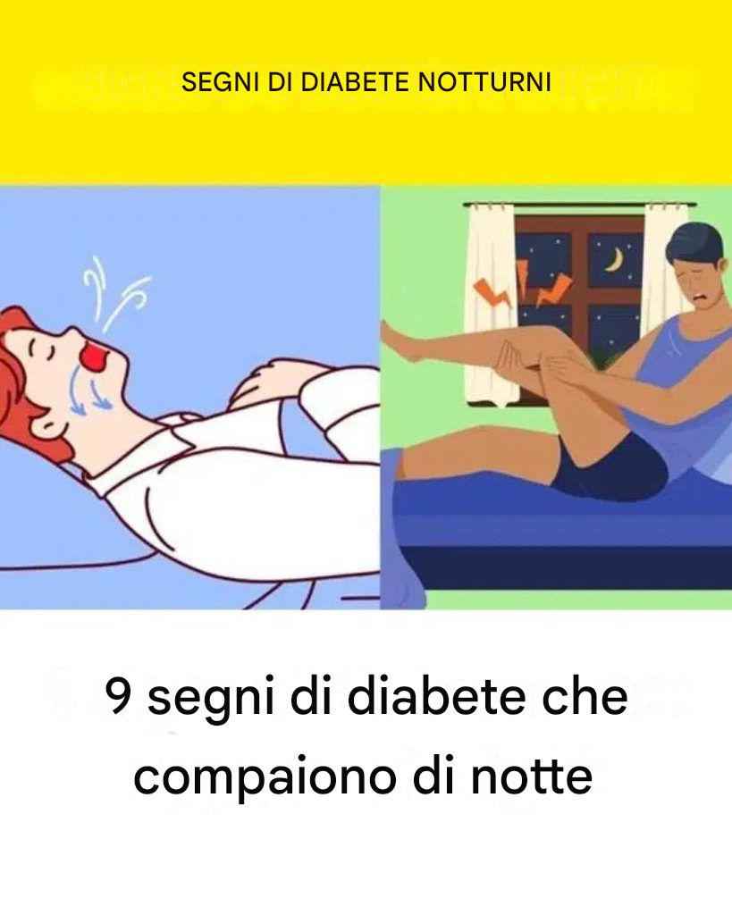9 sintomi del diabete che compaiono di notte
