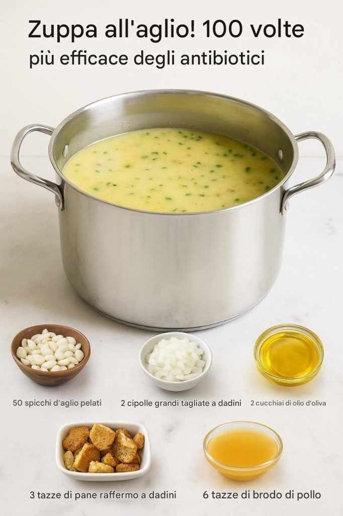 Zuppa d’aglio naturale e corroborante