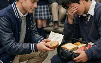 Ogni giorno rubavo il pranzo al mio povero compagno di classe solo per prenderlo in giro, finché non ho letto il biglietto che sua madre aveva nascosto dentro e ho capito chi era il vero ricco.