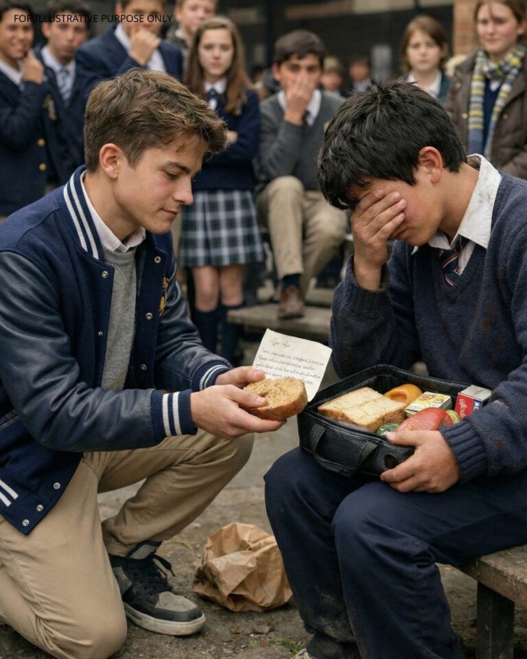 Ogni giorno rubavo il pranzo al mio povero compagno di classe solo per prenderlo in giro, finché non ho letto il biglietto che sua madre aveva nascosto dentro e ho capito chi era il vero ricco.