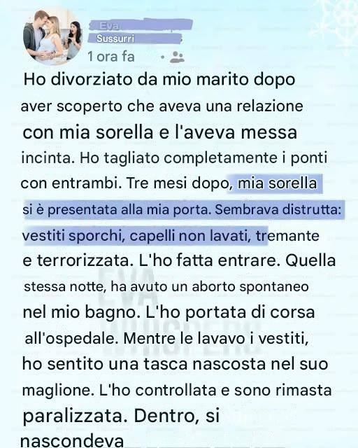 Odiavo mia sorella per aver distrutto il mio matrimonio… fino alla notte in cui ha perso il bambino.