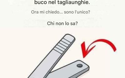 Il “piccolo foro rotondo” del tagliaunghie ha uno scopo particolare e fondamentale!