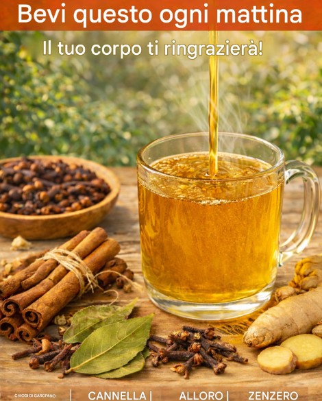 Scopri come il tè allo zenzero, alloro, cannella e chiodi di garofano può supportare la tua routine quotidiana di benessere.